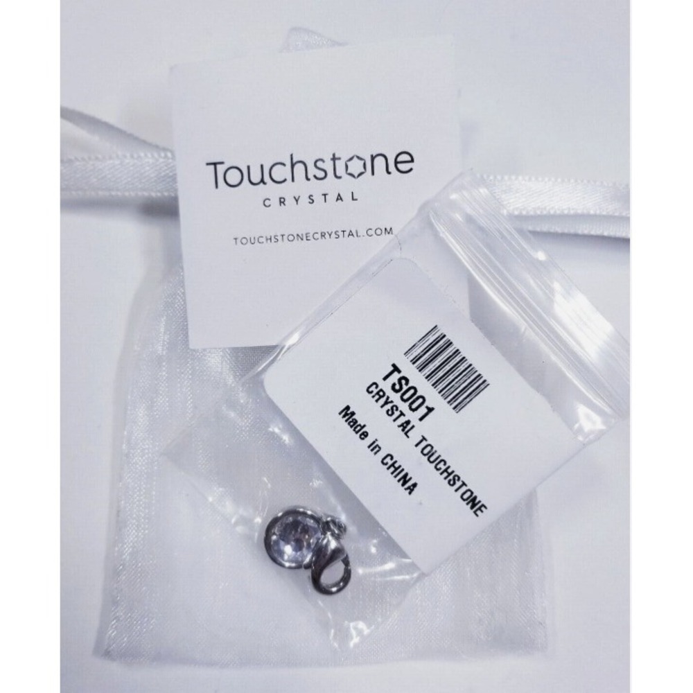 Touchstone Crystal Clear Crystal Charm‎ Handbag Bracelet Zipper Pull Jewelry